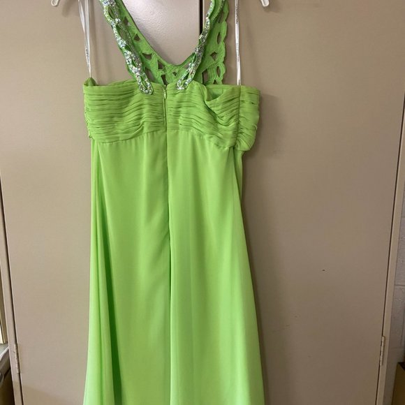Nox Anabel Lime Green Semi-Formal Dress - Picture 2 of 5